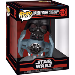 Figurine Funko POP Rides Deluxe Star Wars Darth Vader with Tie Advanced Starfighter
