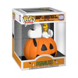 Figurine Funko Pop Deluxe Peanuts Snoopy & Woodstock with Pumpkin
