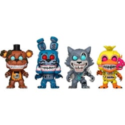Five Nights at Freddy's - Pack 4 figurines POP! Twisted Ones 9 cm