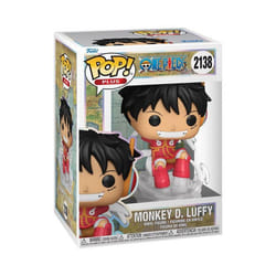 Figurine vinyle - FUNKO - POP Plus: One Piece - Monkey D. Luffy - 9 cm - Base translucide tourbillon