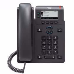 Cisco 6821, Téléphone IP, Noir, Combiné filaire, Sur bureau/mural, 2 lignes, Numérique