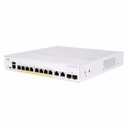 Cisco CBS350-8P-E-2G-EU, Géré, L2/L3, Gigabit Ethernet (10/100/1000), Grille de montage
