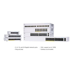 Cisco CBS110 Non-géré L2 Fast Ethernet (10/100) 1U Gris