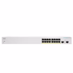 Cisco CBS220-16P-2G, Géré, L2, Gigabit Ethernet (10/100/1000), Connexion Ethernet, supportant l'alimentation via ce port (PoE ...