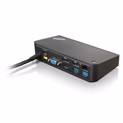 Lenovo 40A40090DK, Avec fil, USB 3.2 Gen 1 (3.1 Gen 1) Type-A, 10,100,1000 Mbit/s, Noir, Lenovo, ThinkPad Yoga 460, ThinkPad  ...