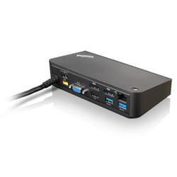 Lenovo 40A40090DK station d'accueil Avec fil USB 3.2 Gen 1 (3.1 Gen 1) Type-A Noir