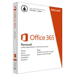 Microsoft Office 365 Personal Office suite 1 licence(s) Français 1 année(s)