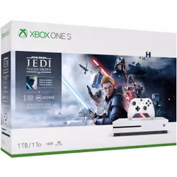 Microsoft Xbox One S + Star Wars Jedi: Fallen Order, Xbox One S, Blanc, 8000 Mo, DDR3, AMD Jaguar, AMD Radeon