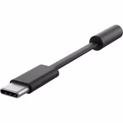Microsoft LKZ-00002, Noir, USB C, 3,5mm, Mâle, Femelle