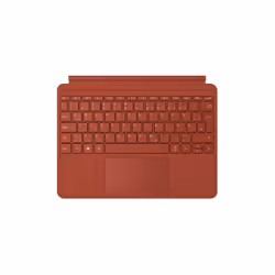 Microsoft Go Type Cover, QWERTZ, Anglais, Pavé tactile, Rouge, 245 g, 248 x 190 x 4,6 mm