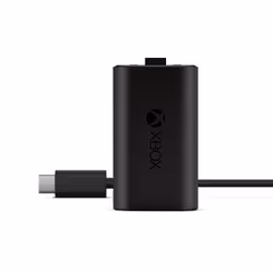 Microsoft Xbox One Play &amp; Charge Kit, Kit chargeur, Xbox One, Noir, Mat, Microsoft, Xbox One