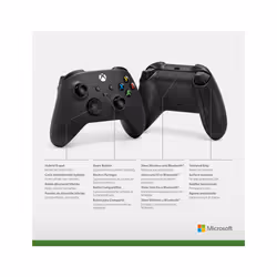 Microsoft Xbox Wireless Controller Black Noir Bluetooth/USB Manette de jeu Analogique/Numérique Xbox One, Xbox One S, Xbox One X - Vue supplémentaire 5