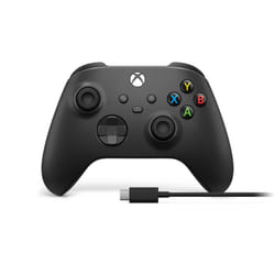 Microsoft Xbox Wireless Controller + USB-C Cable Noir Manette de jeu Analogique/Numérique PC, Xbox One, Xbox One S, Xbox One X, Xbox Series S, Xbox Series X