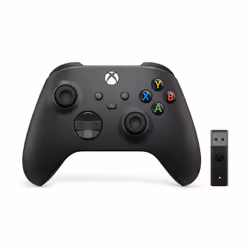 Microsoft Xbox Wireless Controller + Wireless Adapter for Windows 10, Manette de jeu, PC, Xbox One, Xbox One S, Xbox One X, X ...