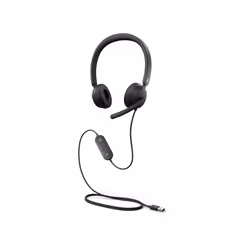 Microsoft Modern USB Headset, Avec fil, 100 - 20000 Hz, Bureau/Centre d'appels, 142 g, Casque, Noir