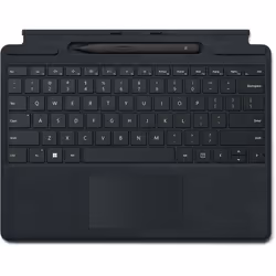 Microsoft Signature with Slim Pen 2, QWERTZ, Allemand, Pavé tactile, Microsoft, Surface Pro 8/Pro X, Noir