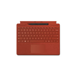 Microsoft Signature with Slim Pen 2 Rouge Microsoft Cover port QWERTY Espagnole