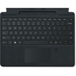 Microsoft Surface Pro Signature Keyboard with Fingerprint Reader Noir Microsoft Cover port QWERTY Espagnole