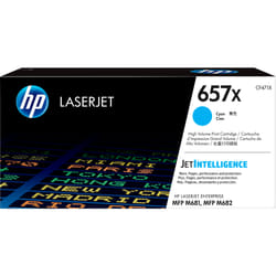 HP Cartouche de toner cyan 657X LaserJet grande capacité authentique