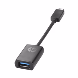 HP Adaptateur USB-C vers USB 3, USB C, USB A, Noir