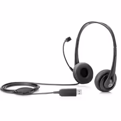 HP Casque stéréo USB, Avec fil, Bureau/Centre d'appels, 20 - 20000 Hz, 110 g, Casque, Noir