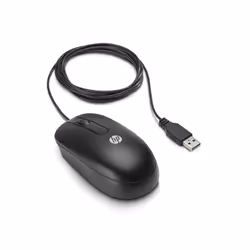 HP Souris laser USB 3 boutons, Laser, USB Type-A, Noir
