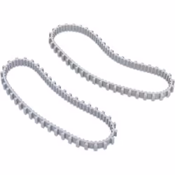 Dolphin Lot de 2 chenilles dentrainement grises pour robot dolphin - 9985006-r2
