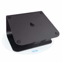 Rain Design mStand360 - drehbarer Aluminium Stand für MacBooks Notebooks bis 15 zoll, Supports de Laptop, Noir, 30,5 cm (12") ...