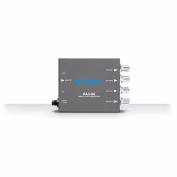 AJA HA5-4K, Convertisseur vidéo actif, Gris, 4096 x 2160, -, 480i, 480p, 576i, 576p, 720p, 1080i, 1080p, 2160p, HDMI, BNC