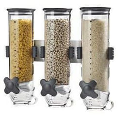 Honey-Can-Do KCH-06139 boîte hermétique alimentaire Distributeur 1,2 L Transparent, Noir