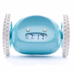 Nanda Home Clocky, Réveil numérique, Ovale, Bleu, LCD, Batterie, 1 pièce(s)