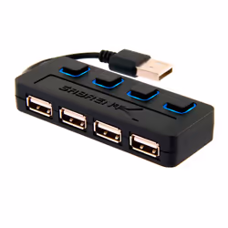 Sabrent HB-UMLS, USB 2.0, 480 Mbit/s, Noir, Énergie, Windows 7 Home Basic, Windows 7 Home Basic x64, Windows 7 Home Premium, ...