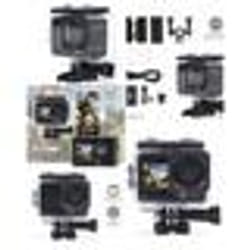 Caméra daction - Nedis - Modèle Wi-Fi - 12MP - Étanche jusquà 30m - Double écran TFT