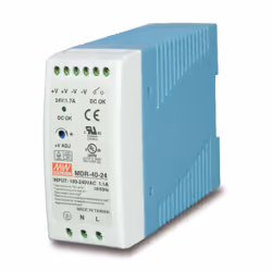 PLANET PWR-40-24, 40 W, 100-240 V, 50 - 60 Hz, 1.1 A, Surtension, Surcharge, Court-circuit, Ul508, TUV EN60950-1