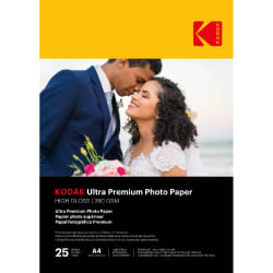 21x297 cm papier photo premium brillant 280m 25 feuilles - Kodak