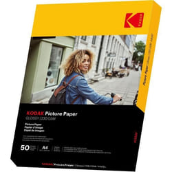 KODAK 9891267 - 50 feuilles de papier photo 230g/m² brillant Format A4 (21x297cm) Impression Jet dencre