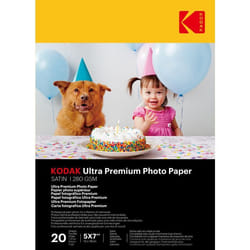 KODAK Ultra Premium Photo Paper - 20 Feuilles 13x18 cm - Papier Satiné Haute Qualité - 280gsm - Impressions Professionnelles