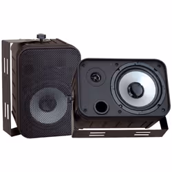 Pyle PDWR50B, 2.0 canaux, Avec fil, 250 W, 30 - 22000 Hz, 4 Ohm, Noir