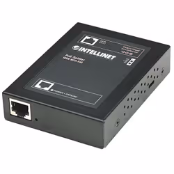 Intellinet 560443, IEEE 802.3, IEEE 802.3af, IEEE 802.3at, IEEE 802.3u, 10Base-T, 100Base-TX, Cat5, Noir, Métal, FCC Class A, ...