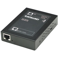 Intellinet 560443 séparateur voix-données Noir Connexion Ethernet, supportant l'alimentation via ce port (PoE)