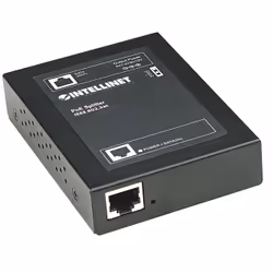 Intellinet 560443 séparateur voix-données Noir Connexion Ethernet, supportant l'alimentation via ce port (PoE)