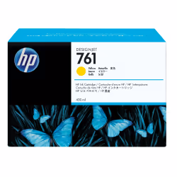 HP 761 cartouche d'encre DesignJet jaune, 400 ml, Encre à colorant, 1 pièce(s)