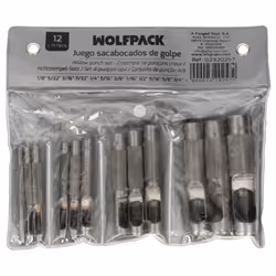 Jeu de poinçons 12 pièces 3 à 19 mm