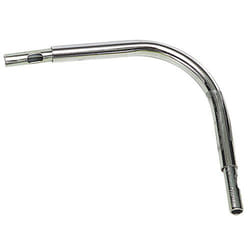 Coude Pour 12 mm.Ø Chrome Tube 10x10 cm. Avec 2 épissures