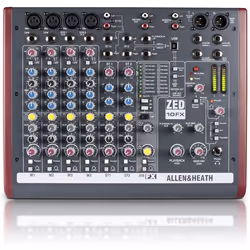 Allen &amp; Heath ZED10FX, 10 canaux, Noir, Rouge
