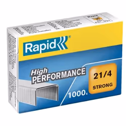 Rapid 24863400, Pack d'agrafes, 4 mm, 1000 agrafes, Métal galvanisé, Zinc, 15 feuilles