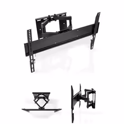 Support TV Mural - Non spécifié - 37-80 pouces - Inclinable - Acier Noir - 35 kg max