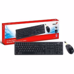 Pack Premium - GENIUS - Wireless Desktop - Clavier et souris sans fil - Récepteur nano USB - 2.4GHz
