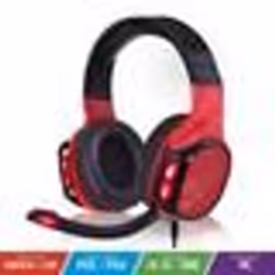 CASQUE - ELITE-H60 - ROUGE - Compatible PS5/XBOX - Son clair - Rétro-éclairage LED rouge
