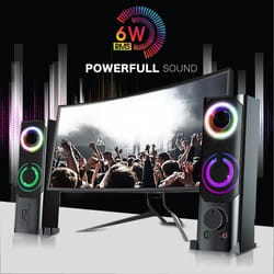 Pack denceintes - SOUNDPHONIC - 2 enceintes - 6W RMS - USB 2.0 - RGB LED